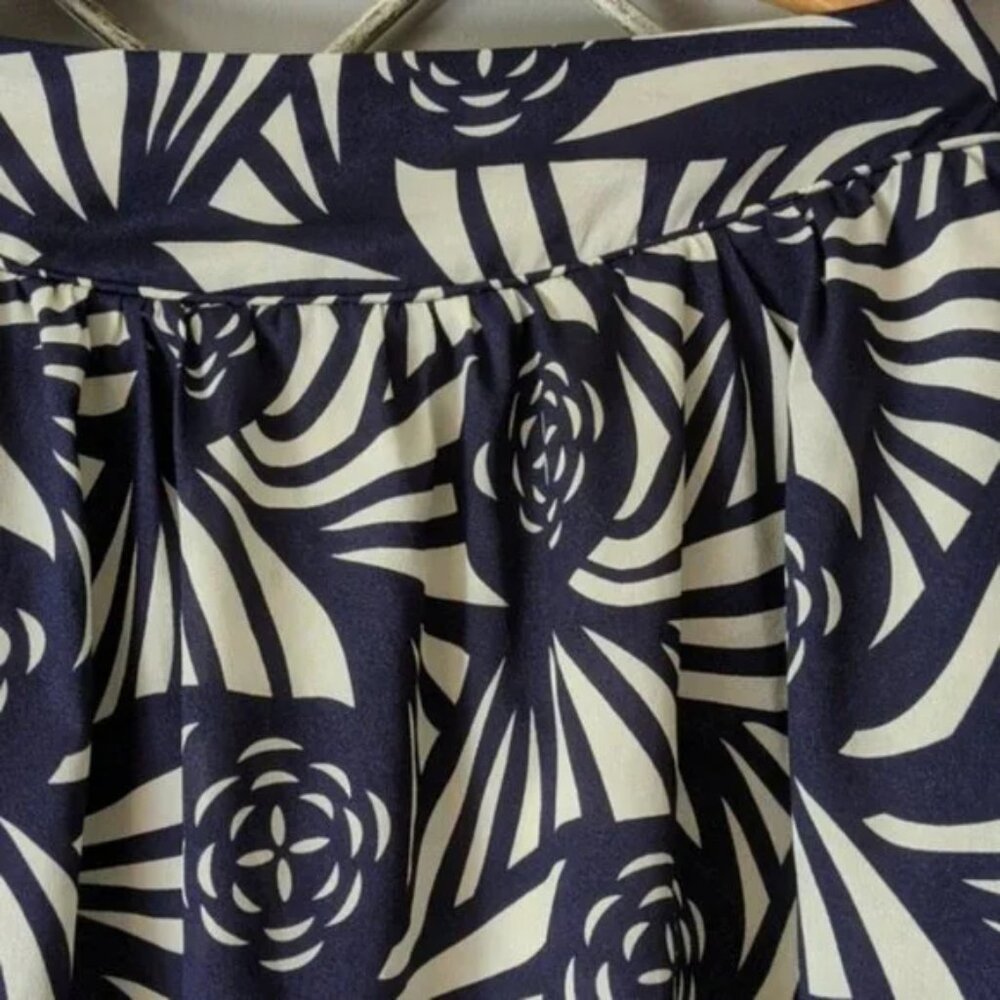 Anthropologie Corey Lynn Calter Noveau Rose geometric print skirt size large - Picture 2 of 7